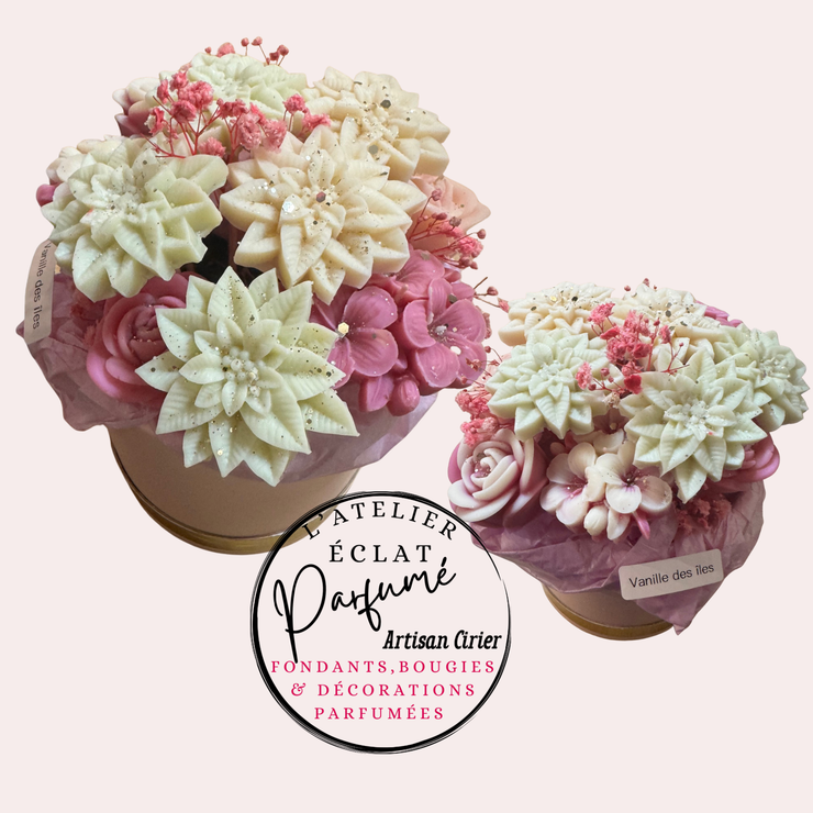 les BOUQUETS de fleurs en cire  PARFUMÉeS.