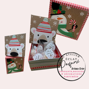 Boîte cadeau spéciale noël