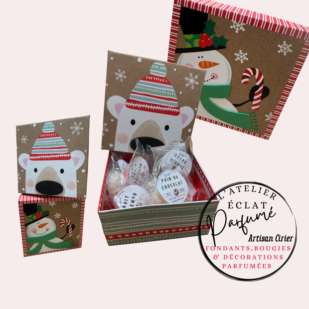 Boîte cadeau spéciale noël